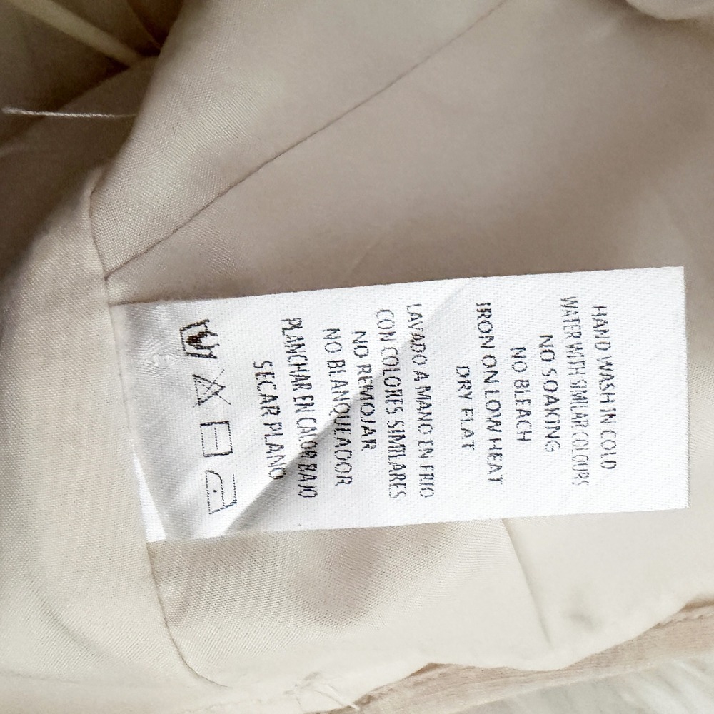 Mable x Anthropologie Floral Embroidered Crop Top Cream Sleeveless MST7974A S - Picture 4 of 6